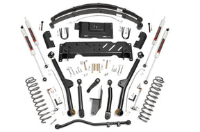 4.5 Inch Lift Kit Long Arm RR Leafs M1 Jeep Cherokee XJ 4WD (84-01) Rough Country