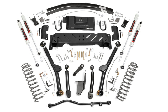 4.5 Inch Lift Kit Long Arm RR AAL NP231 M1 Jeep Cherokee XJ (84-01) Rough Country