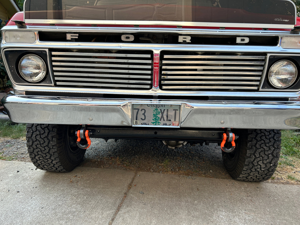 Engineered Vintage Shackle Bracket Tow Hooks - 1967-1977 Ford F-Series Engineered Vintage LLC
