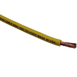 10 FT 6 gauge AWG EXCELENE 105c COPPER BATTERY WELDING CABLE YELLOW MADE IN USA Southwire/Excelene