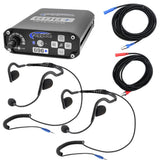 SPORT Intercom System with Bluetooth and Ultra Light Headsets - 2 or 4 Person