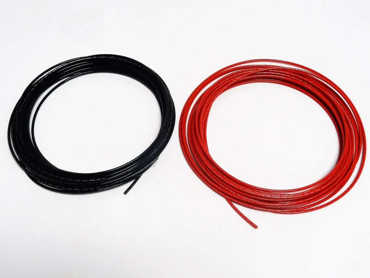 16 GAUGE TFFN TEWN WIRE BLACK + RED 25 FT EACH 600V COPPER STRANDED GROUND WIRE ACDC Wire And Supply