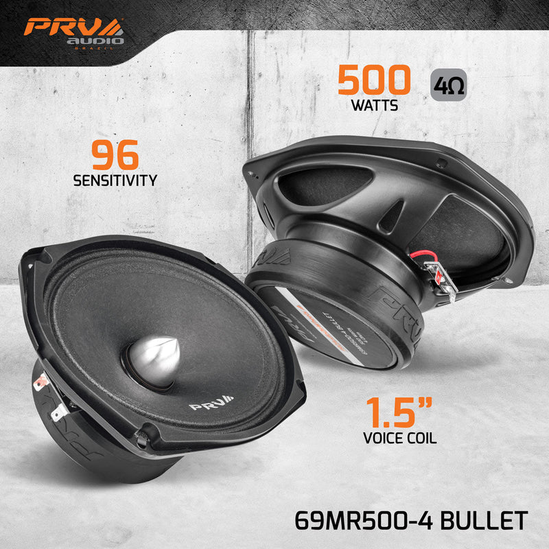 PRV 69MR500-4 BULLET Midrange PRV Audio