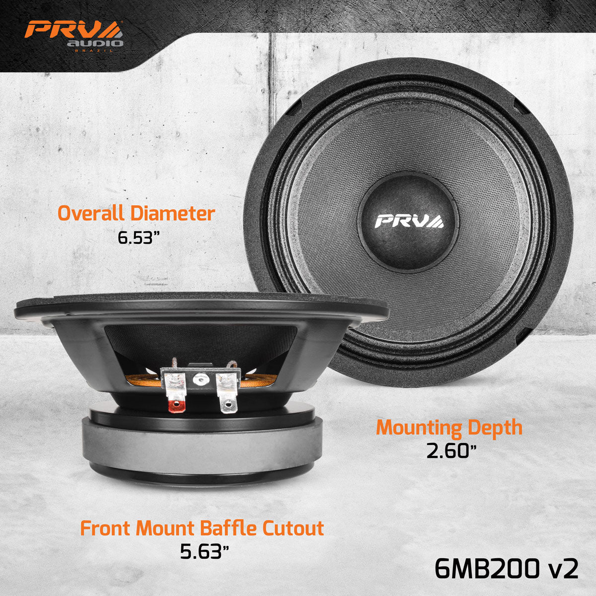PRV 6MB200 v2 Midbass PRV Audio
