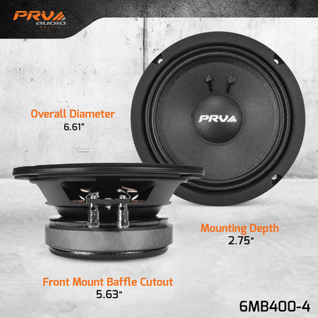 1200 Watts 6.5″ Bundle PRV Audio