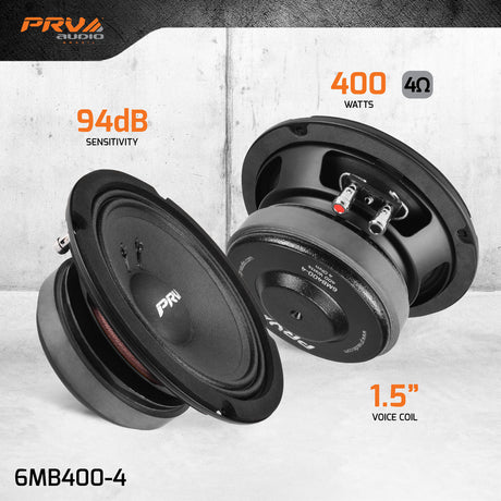 1200 Watts 6.5″ Bundle PRV Audio