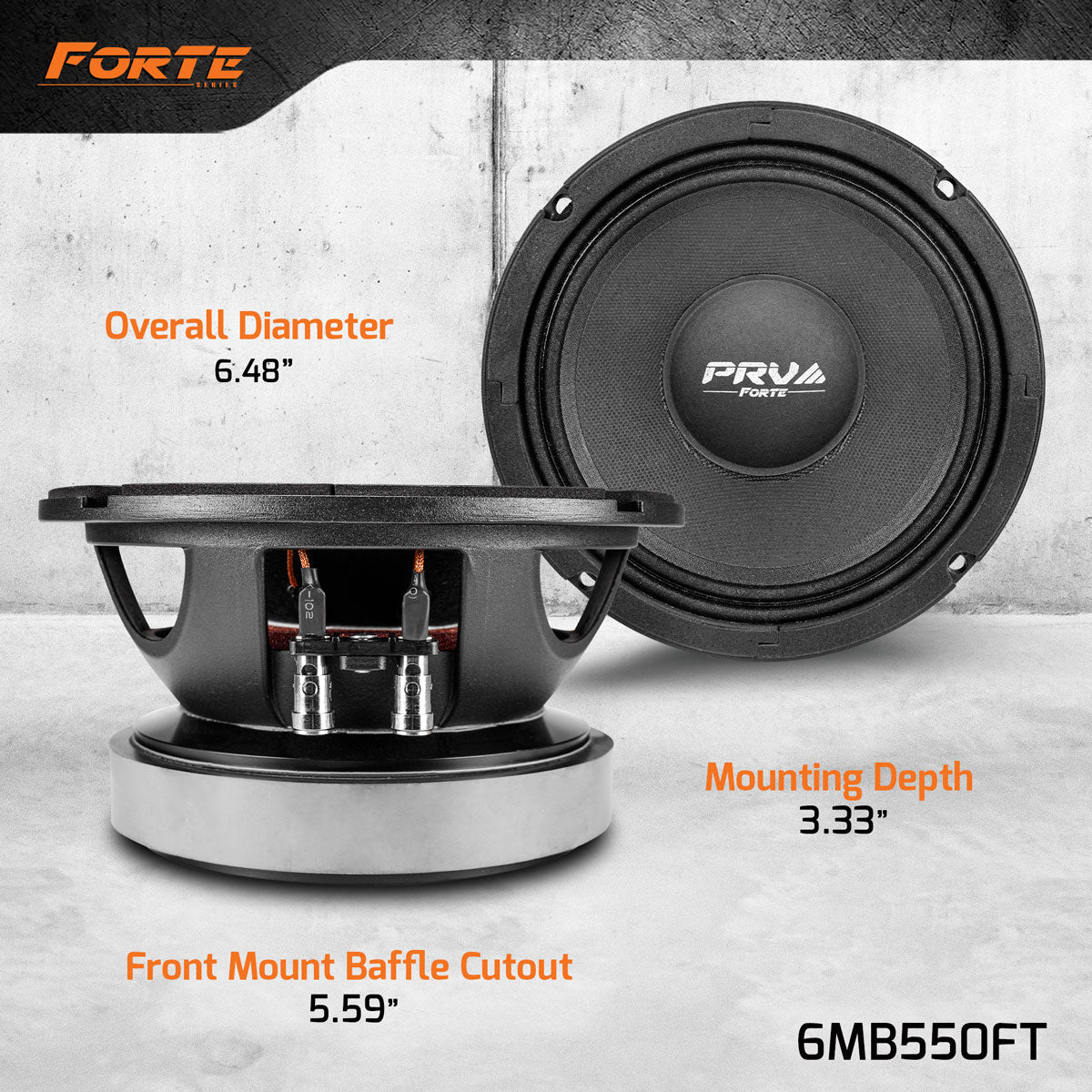 PRV 6MB550FT Midbass PRV Audio