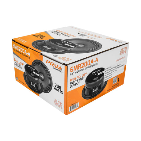 PRV Audio 6MR200A-4 6.5 Inch Midrange Speaker 200 Watts 4 Ohm