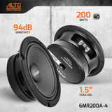 PRV - 6MR200A-4 ALTA GAMA CAR AUDIO
