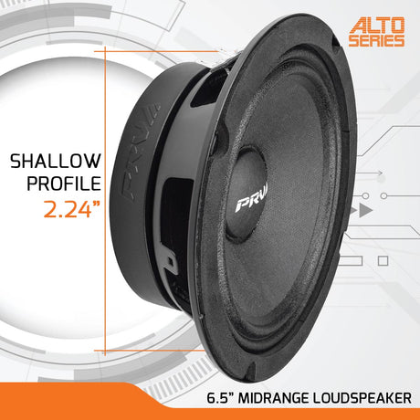 6.5” PRO Audio Speakers & Tweeters + Amplifier Bundle PRV Audio