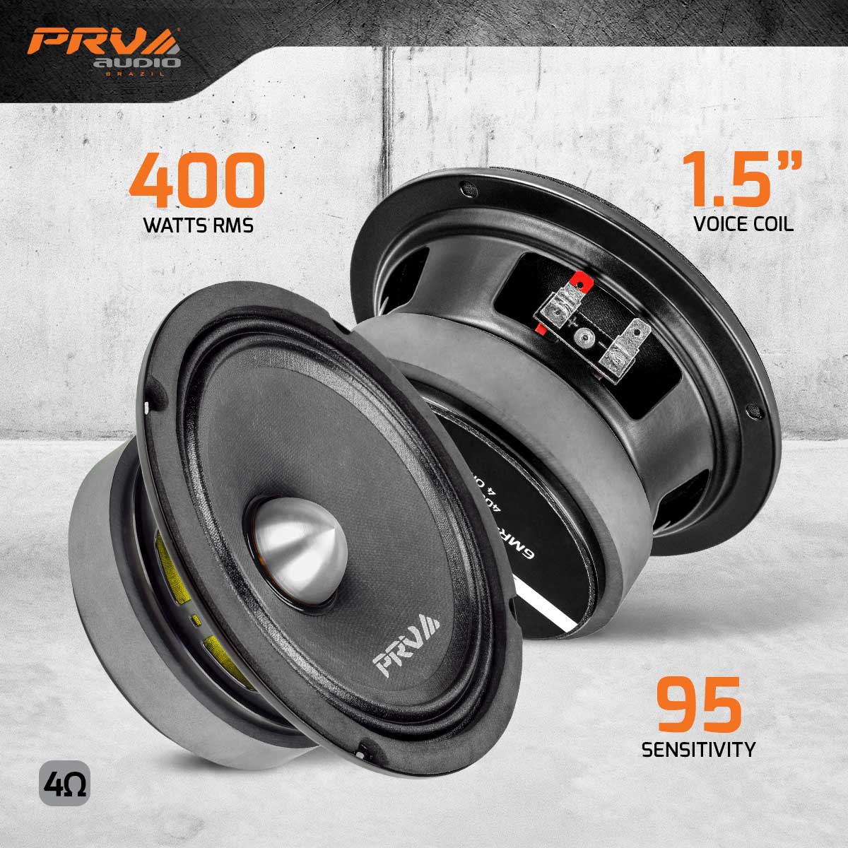 PRV 6MR400-4 BULLET Midrange PRV Audio