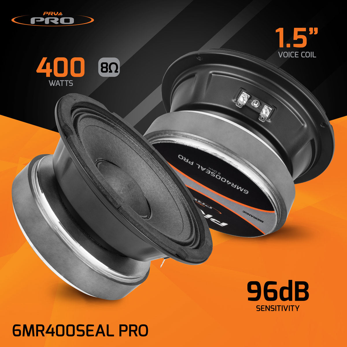 6MR400SEAL PRO | 6.5" SEALED BASKET MIDRANGE LOUDSPEAKER PRV