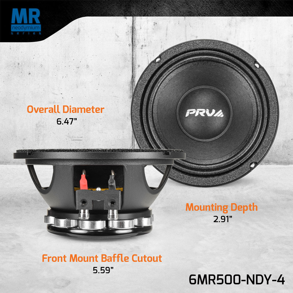 PRV 6MR500-NDY-4 Midrange PRV Audio