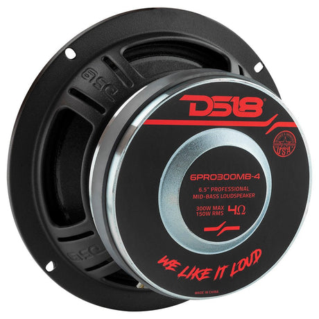 6.5" Mid-Bass Loudspeaker 150 Watts Rms 4-Ohm