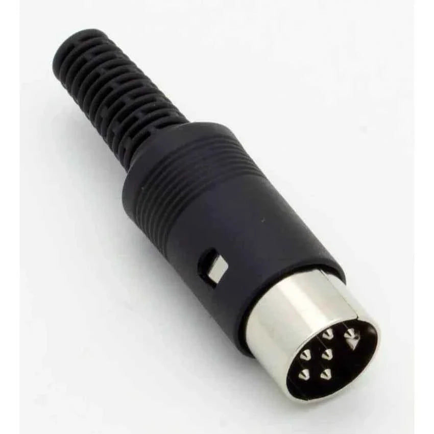 6 Pin DIN Male Inline Plug Connector TekShack