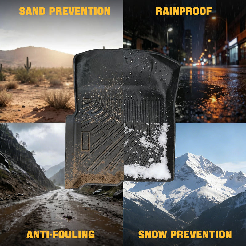Trucktok 2009-2014 Ford F150 SuperCab All-Weather TPE Floor Mats TruckTok