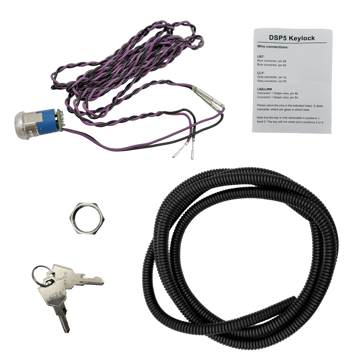 Trucktok 2004.5-2005 Chevy GMC Duramax LLY Key Lock SOTF Switch TruckTok