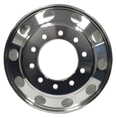 Truck Wheels 22.5x8.25 Alcoa Style Forged Aluminum Rims Machined Bright Hub-Piloted