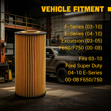 Trucktok 2003-2010 6.0L 6.4L Ford Powerstroke Diesel Oil Filter Replaces FL2016 TruckTok