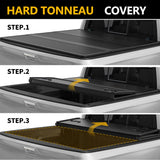 Trucktok 2009-2025 Dodge Ram 1500 5.7FT Hard Tri-Fold Tonneau Cover Truck Bed TruckTok
