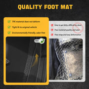 Trucktok 2010-2018 Dodge Ram 2500 3500 Mega Cab All-Weather TPE Floor Mats TruckTok