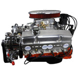 GM Small Block Compatible 327 c.i. Engine - 350 Horsepower - Deluxe Dressed - Polished Pulley Kit - Carbureted