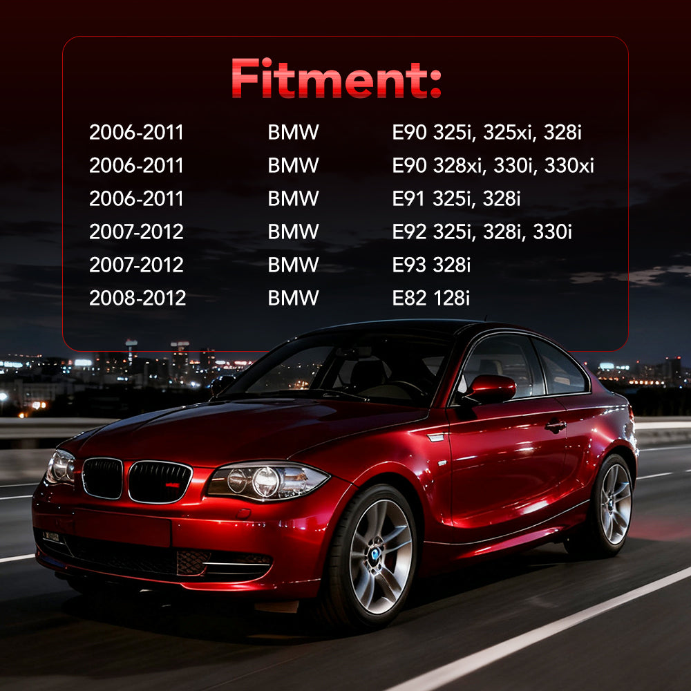 Long Tube Headers for 2006-2013 BMW N52 E90/E91/E92/E93/E82 128i/325i/325xi/328i/328xi/330i/330xi Flashark