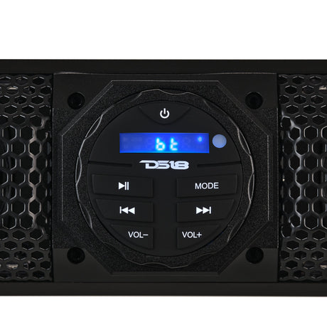 26" Marine Amplified Soundbar with Bluetooth USB & RGB Lighting 6 Speakers 600 Watts