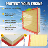 Trucktok 2011-2016 6.6L Silverado Sierra Duramax Air Filter Replaces 25945274 A3141C TruckTok