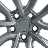 19x8.5" 5x114.3mm Silver Tesla Style Wheels For Model Y S 3