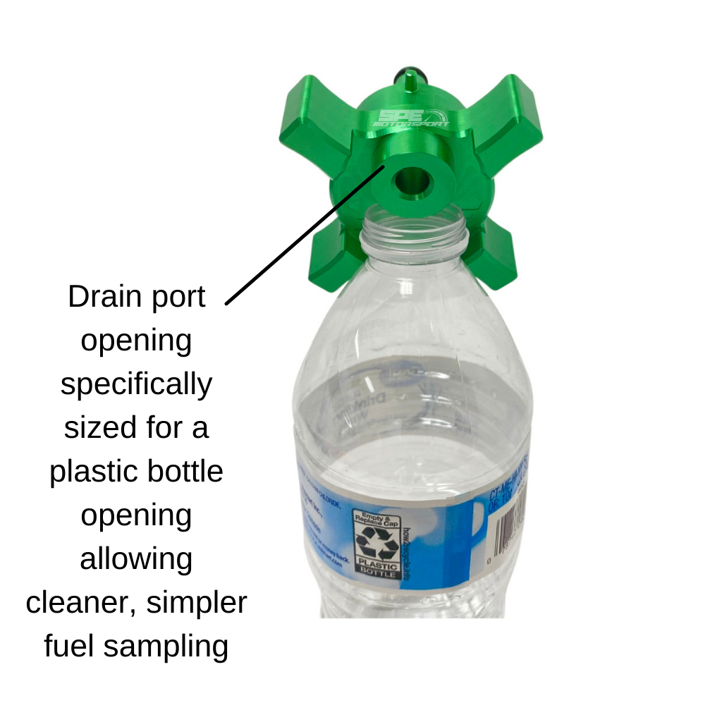 SPE Motorsport 2017-2026 6.7L Powerstroke Gen-2 Billet Fuel Drain Valve
