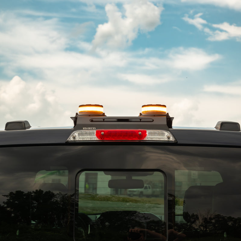 Putco 15-25 Ford F-150 Dual Hornet Beacon LED Strobe (Amber) w/ Mounting Bracket & Harness