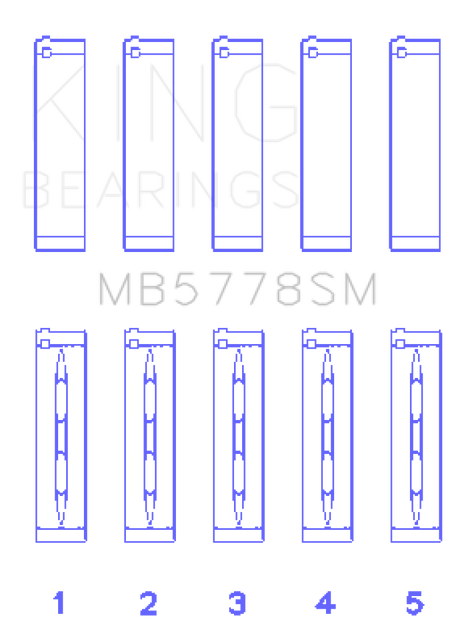 King Engine Bearings Audi/VW 1.8/2.0 TSI/TFSI Main Bearing Set - Size STD