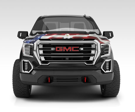 Stampede 19-23 GMC Sierra 1500 Vigilante Premium Hood Protector - Flag