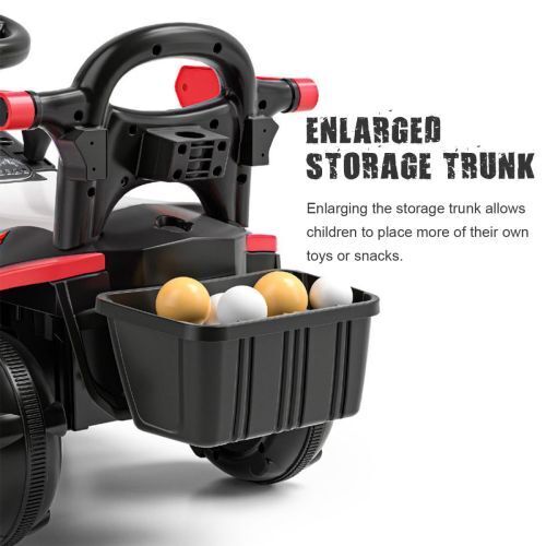 6V Battery Powered Electric Excavator Ride-On Toy Car for Kids with Helmet