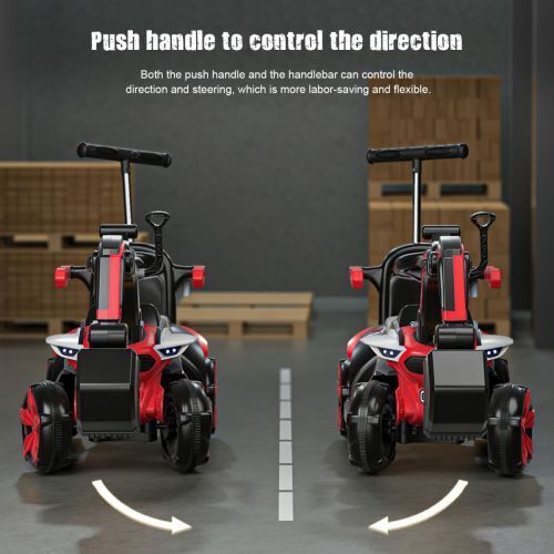 6V Battery Powered Electric Excavator Ride-On Toy Car for Kids with Helmet