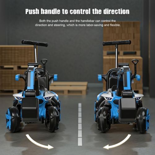 6V Battery Powered Electric Excavator Ride-On Toy Car for Kids with Helmet