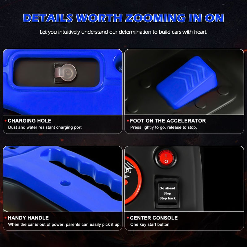 6V Battery-Powered Kids ATV with Forward/Reverse Switch - 4 Wheel Beach Buggy