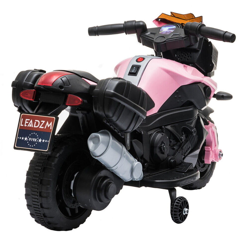 6V Battery Powered Kids Electric Motorcycle Ride-On Toy with Music