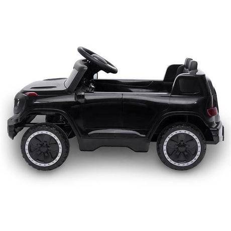 6V Battery-Powered Ride-On Car with Music, Lights, Remote Control, and Safety Features for Kids