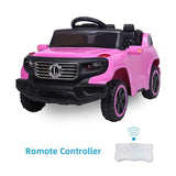 6V Battery-Powered Ride-On Car with Music, Lights, Remote Control, and Safety Features for Kids