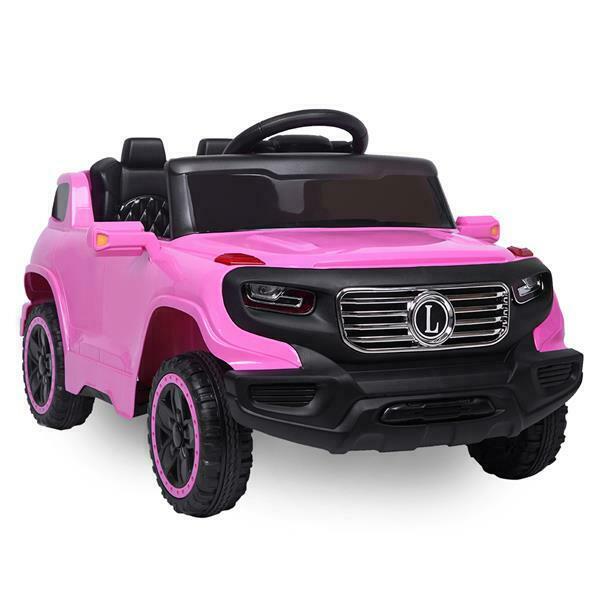 6V Battery-Powered Ride-On Car with Music, Lights, Remote Control, and Safety Features for Kids