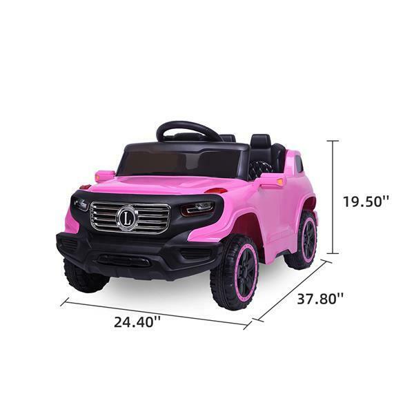 6V Battery-Powered Ride-On Car with Music, Lights, Remote Control, and Safety Features for Kids