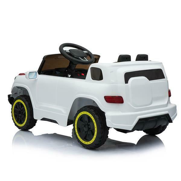 6V Battery-Powered Ride-On Car with Music, Lights, Remote Control, and Safety Features for Kids