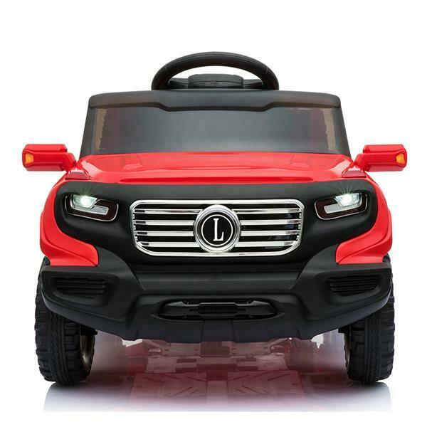 6V Battery-Powered Ride-On Car with Music, Lights, Remote Control, and Safety Features for Kids