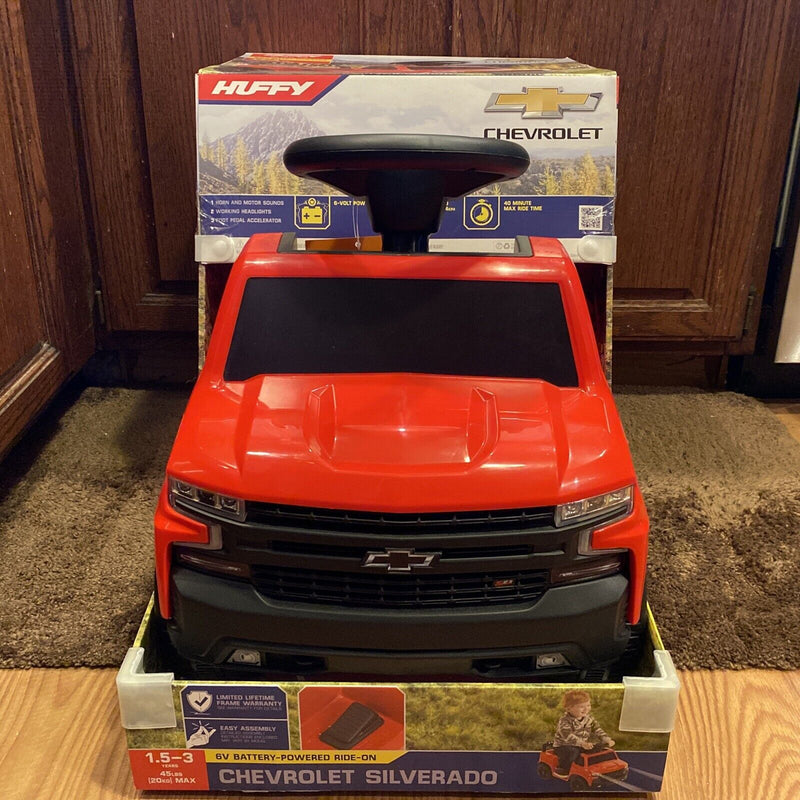 6V Chevy Silverado Truck Ride-on Quad for Toddlers Ages 1-3 - Brand New and Unisex