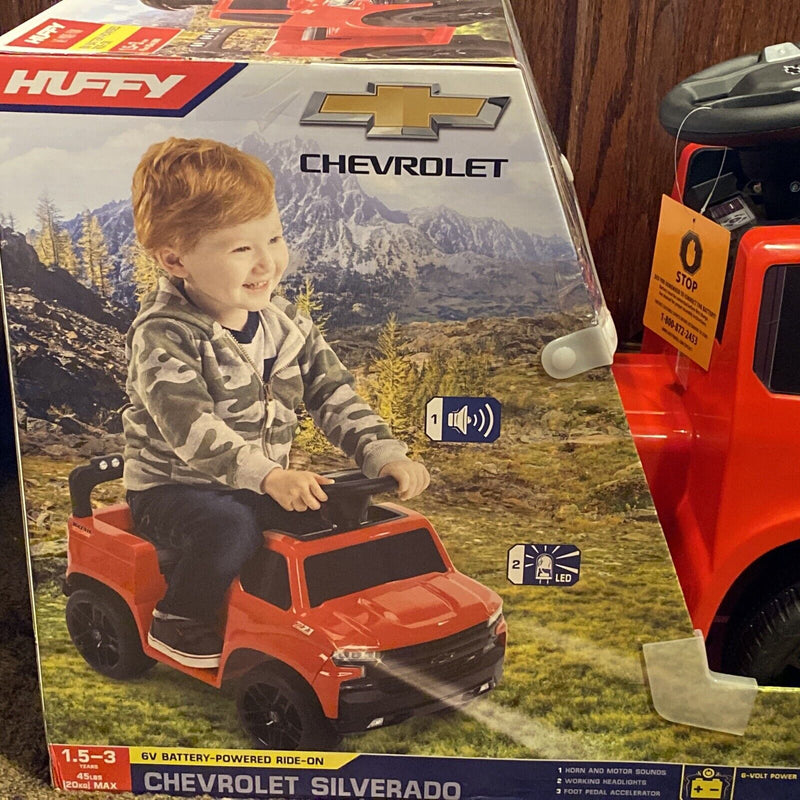 6V Chevy Silverado Truck Ride-on Quad for Toddlers Ages 1-3 - Brand New and Unisex