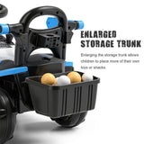 6v Electric Excavator Toy Car with Bluetooth, Helmet, and Rear Features for Kids