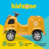 6V Electric Garbage Truck Ride-On Toy with LED Lights for Toddlers