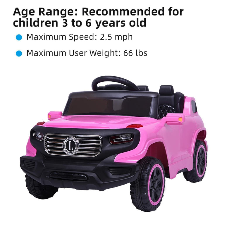 6V Electric Kids Ride On Car Truck Toy with Remote Control - Suitable for 3 to 8 Year Olds